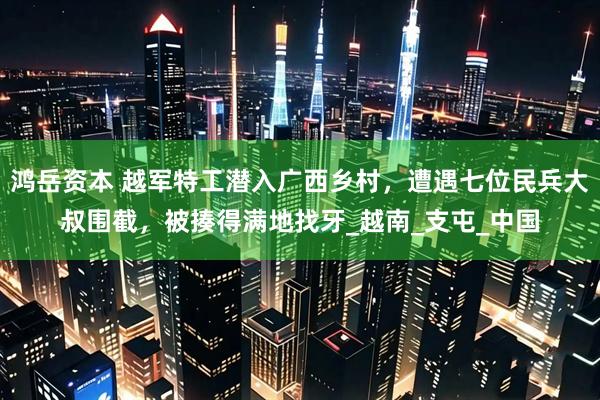 鸿岳资本 越军特工潜入广西乡村，遭遇七位民兵大叔围截，被揍得满地找牙_越南_支屯_中国
