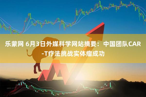 乐蒙网 6月3日外媒科学网站摘要：中国团队CAR-T疗法挑战实体瘤成功