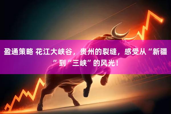盈通策略 花江大峡谷，贵州的裂缝，感受从“新疆”到“三峡”的风光！