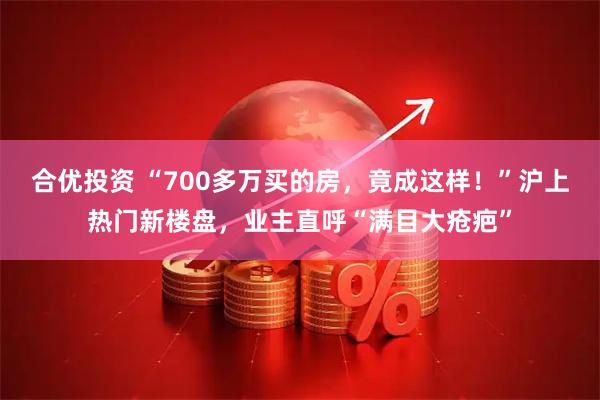 合优投资 “700多万买的房,竟成这样!”沪上热门新楼盘,业主直呼“满目大疮疤”
