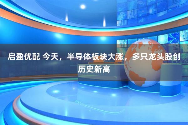 启盈优配 今天，半导体板块大涨，多只龙头股创历史新高